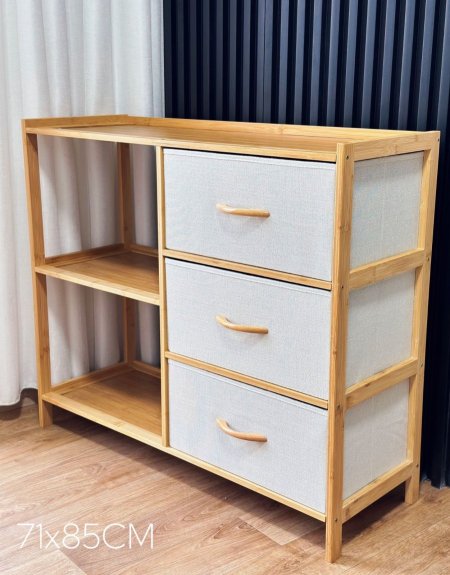 خزانه+رفوف بامبو