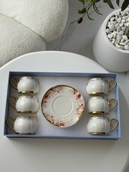 فناجين شاي مورد 6+6