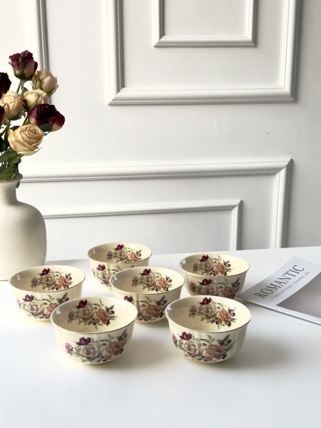 طقم 6 صحون مكسرات انجليزي