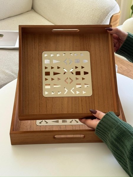 طقم صواني مربع