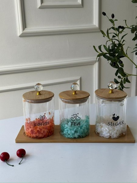 طقم سكريات قاعده بامبو