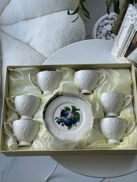 فناجين شاي 6+6 بورسلان