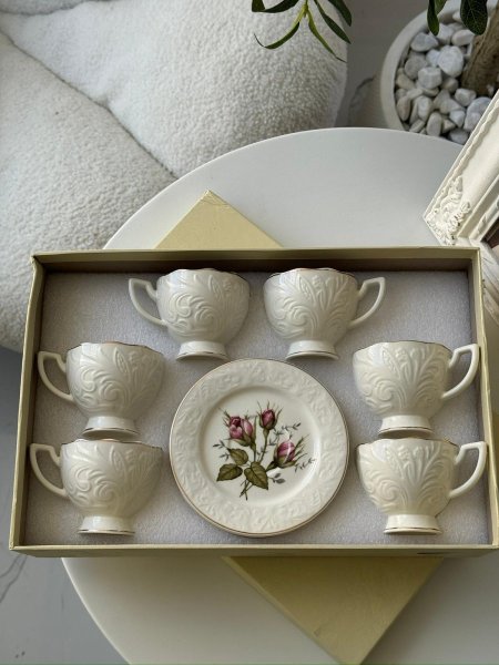 فناجين قهوه 6+6  بورسلان