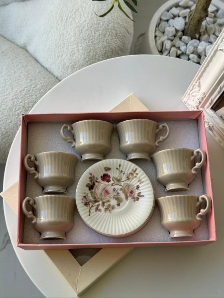 طقم فناجين قهوه 6+6 مورد