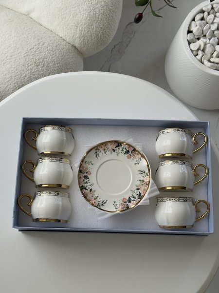 فناجين شاي مورد 6+6