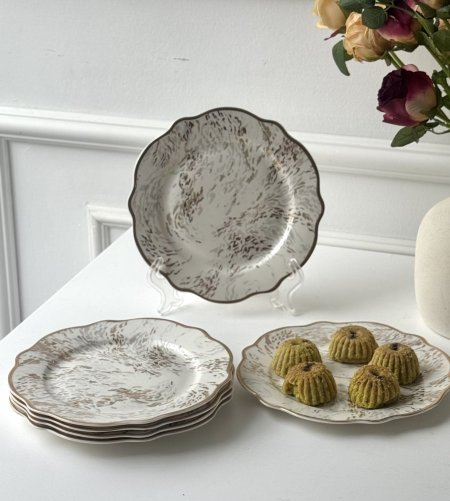 طقم 6 صحون كيك صفحه نقشه