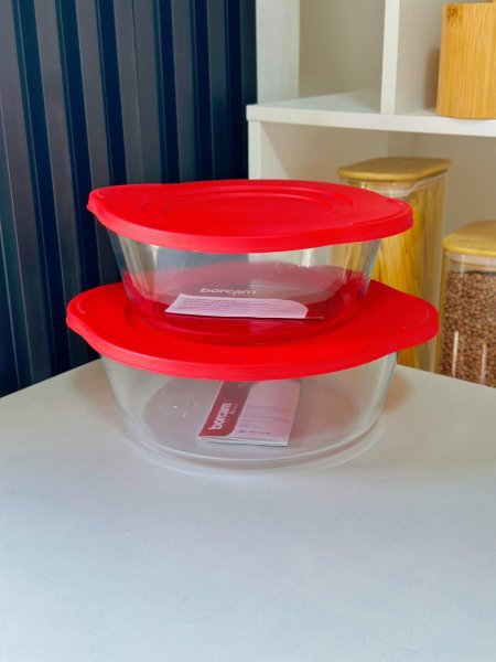 طنجره بوركام دائري مع غطا