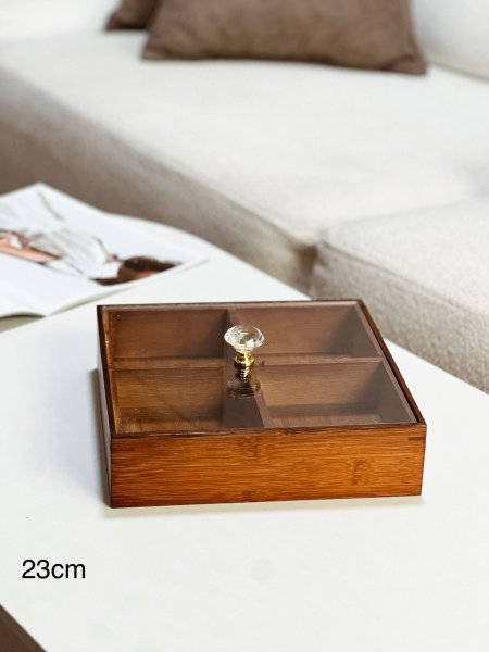 مضيفه مقسم / 4 خشبي محروق 