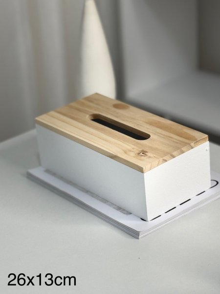 علبه محارم قاعده بامبو غطاء اكرلك 