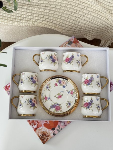 فناجين شاي 6+ 6 بورسلان