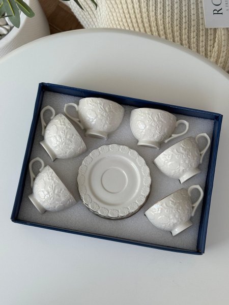 فناجين قهوه 6+6 بورسلان