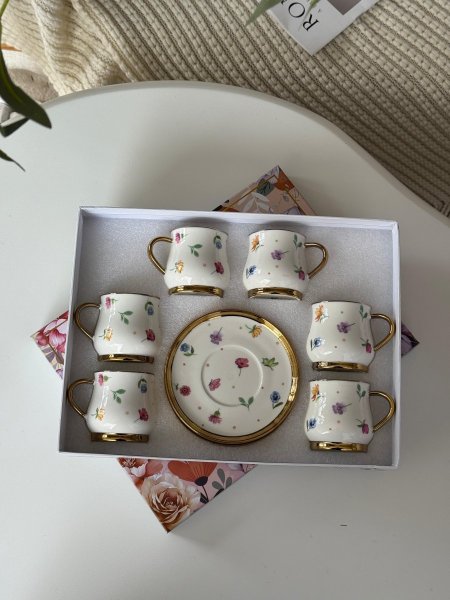 فناجين قهوه 6+ 6 بورسلان