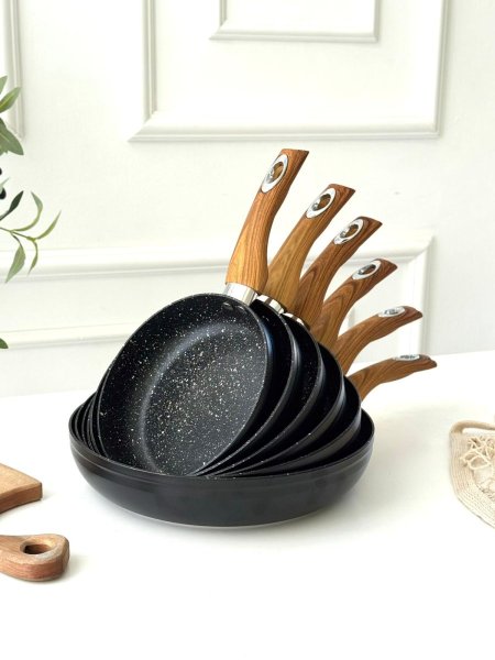 قلايات جرانيت اسود مط يد بامبو