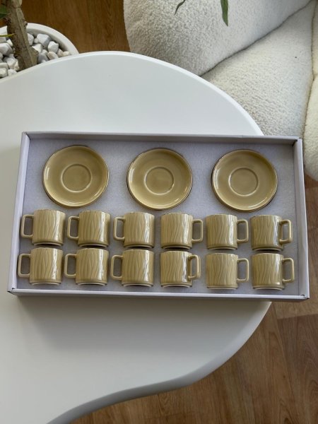 فناجين قهوه 12+12 بورسلان