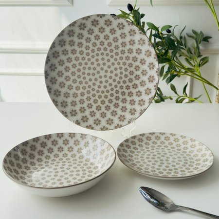 طقم صحون 18 قطعه تركي