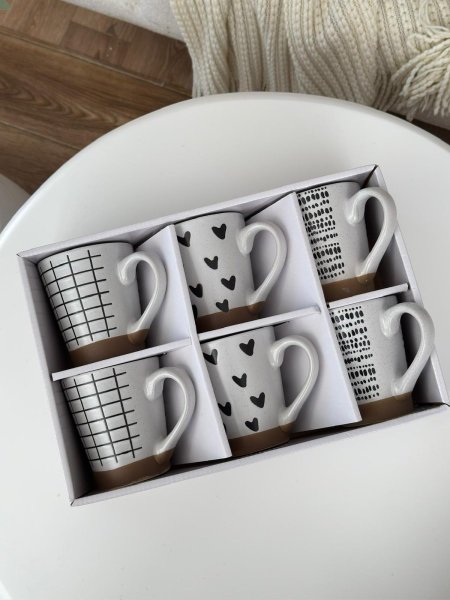 طقم  مج  \ 6 بورسلان ابيض