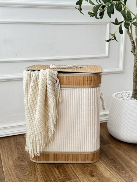 سله غسيل قش مربع  (50*40سم)