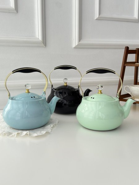 ابريق شاي ستانلس ملون 1.5 لتر