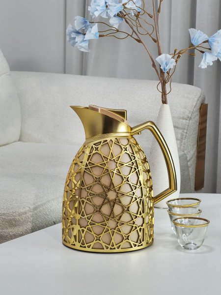 براد قهوه مزخرف مذهب