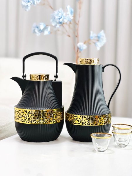 طقم/2 براد محزز مذهب