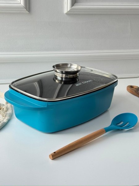 (32 سم)BEST COOKING طنجرة روستار (جاج) مع مغرفه