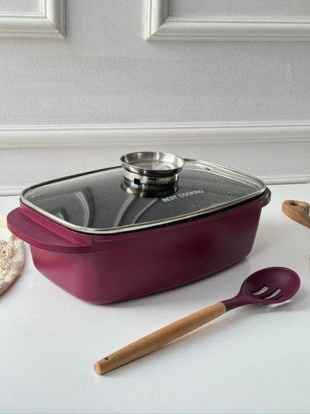 (32 سم)BEST COOKING طنجرة روستار (جاج) مع مغرفه