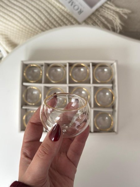 فناجين قهوه دبل كلاس /12