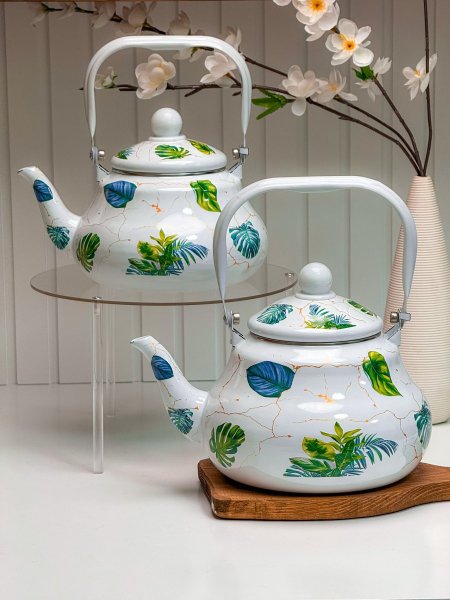 ابريق شاي توته ابيض مشجر