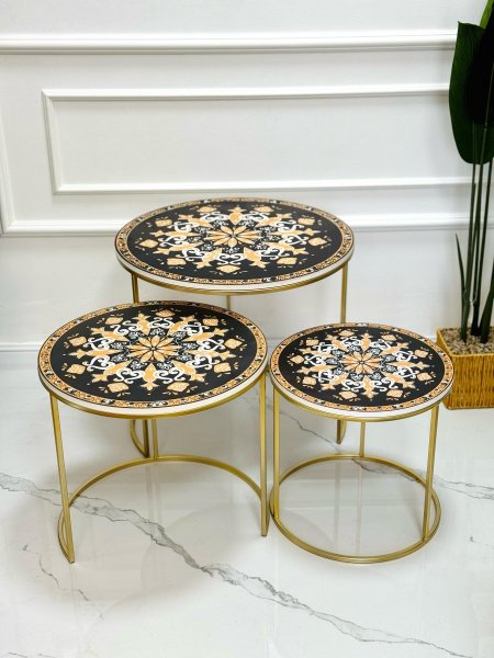 طقم سكملات خشب 3 قطع