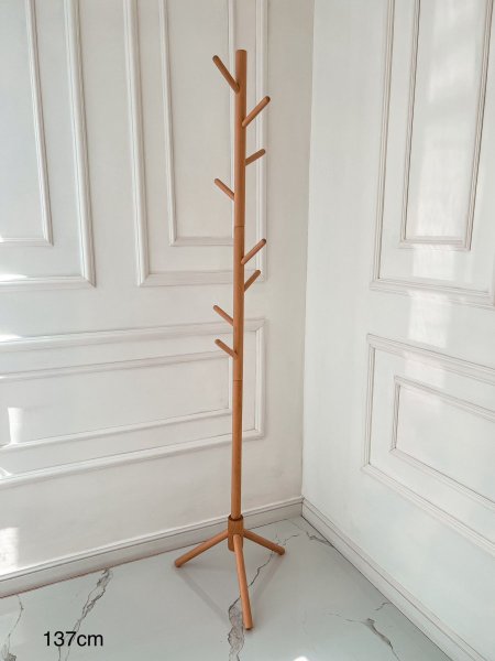 علاقه ملابس عامود بامبو