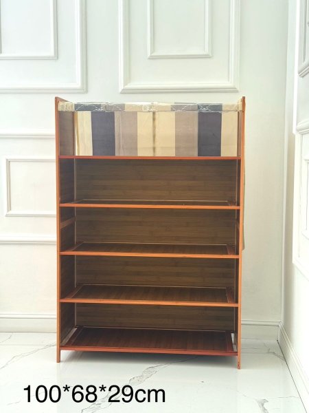 خزانه احذيه خشب باب قماش