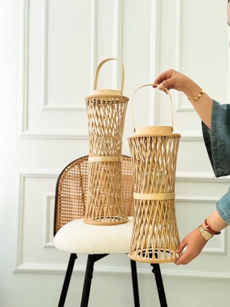 طقم فانوس قش/2