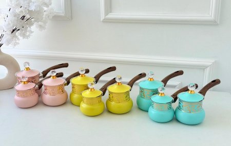 طقم غلايات ستانلس مذهب