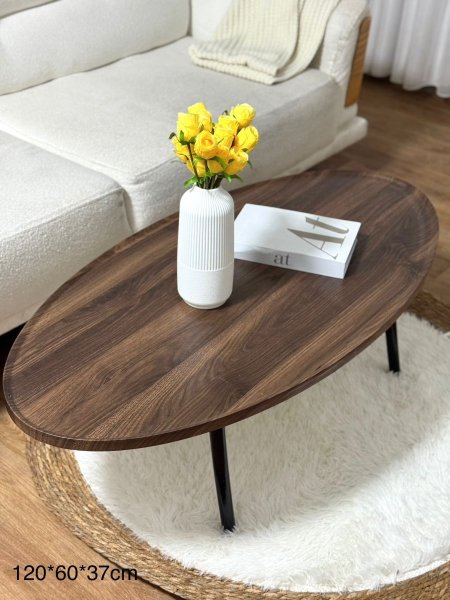 طاوله وسط بيضاوي