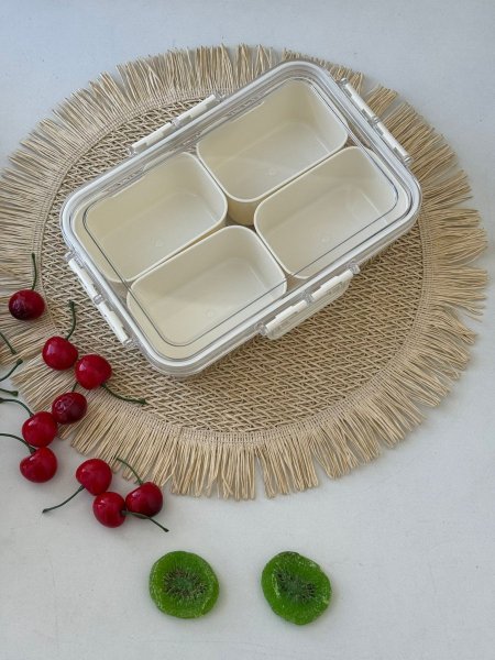 منظم ثلاجه اكرلك+علب