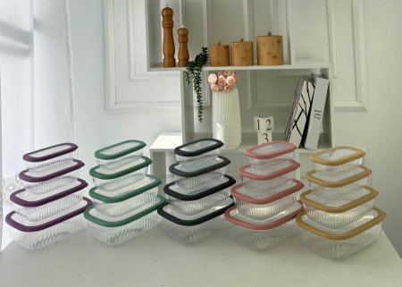 طقم تبرويل شفاف غطاء سيلكون مستطيل