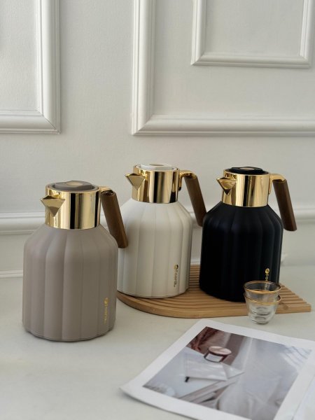 براد قهوه مذهب يد خشب