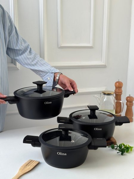 طقم طناجر جرانيت3قطع