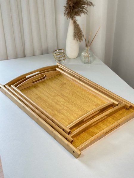 طقم صواني بامبو سفينه