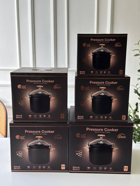 طنجرة ضغط رخام اسود مط