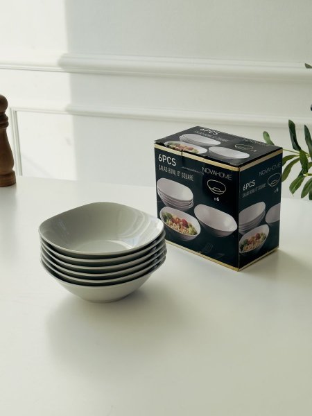 سلطيه 6 انش مربع ابيض / 6